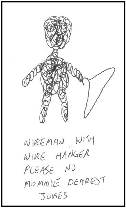 with wire hanger