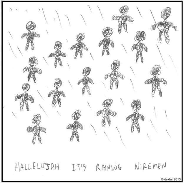 hallelujah - raining wiremen